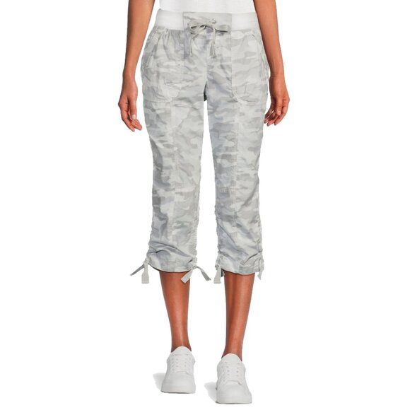 Calvin Klein Performance Store Cargo Capris Light Camo Stretch Size XL - Picture 1 of 14